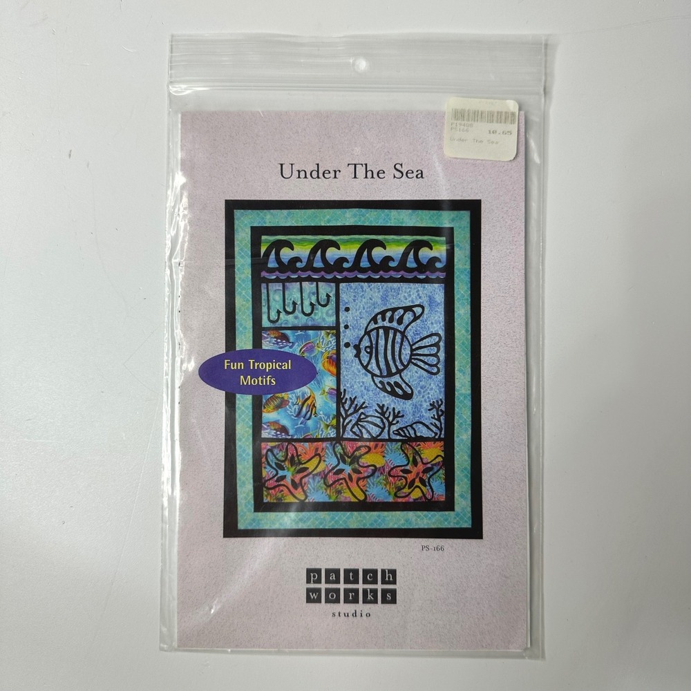 Patchworks Studio Under The Sea Quilt Pattern 32.5x42.5" Tropical Fish 2004